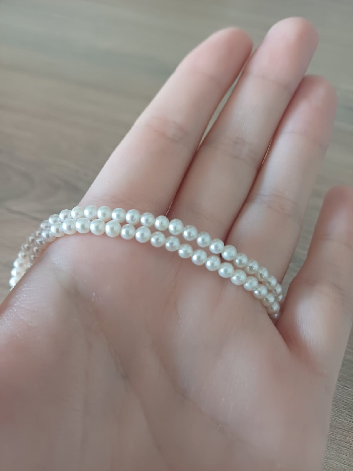 5A 3.5-4mm round natural freshwater pearls photo review