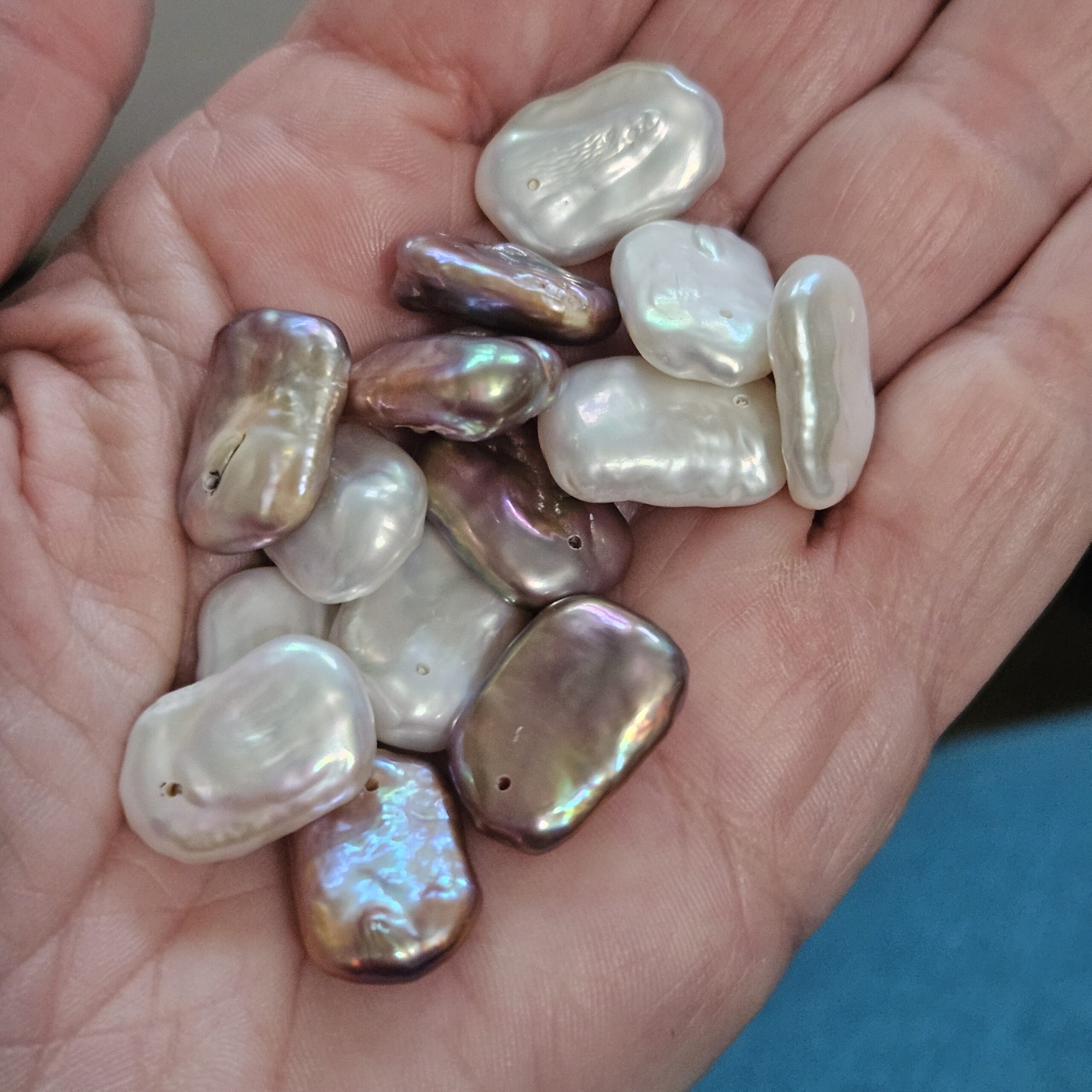 15-20mm Natural Color Square Baroque Pearls photo review