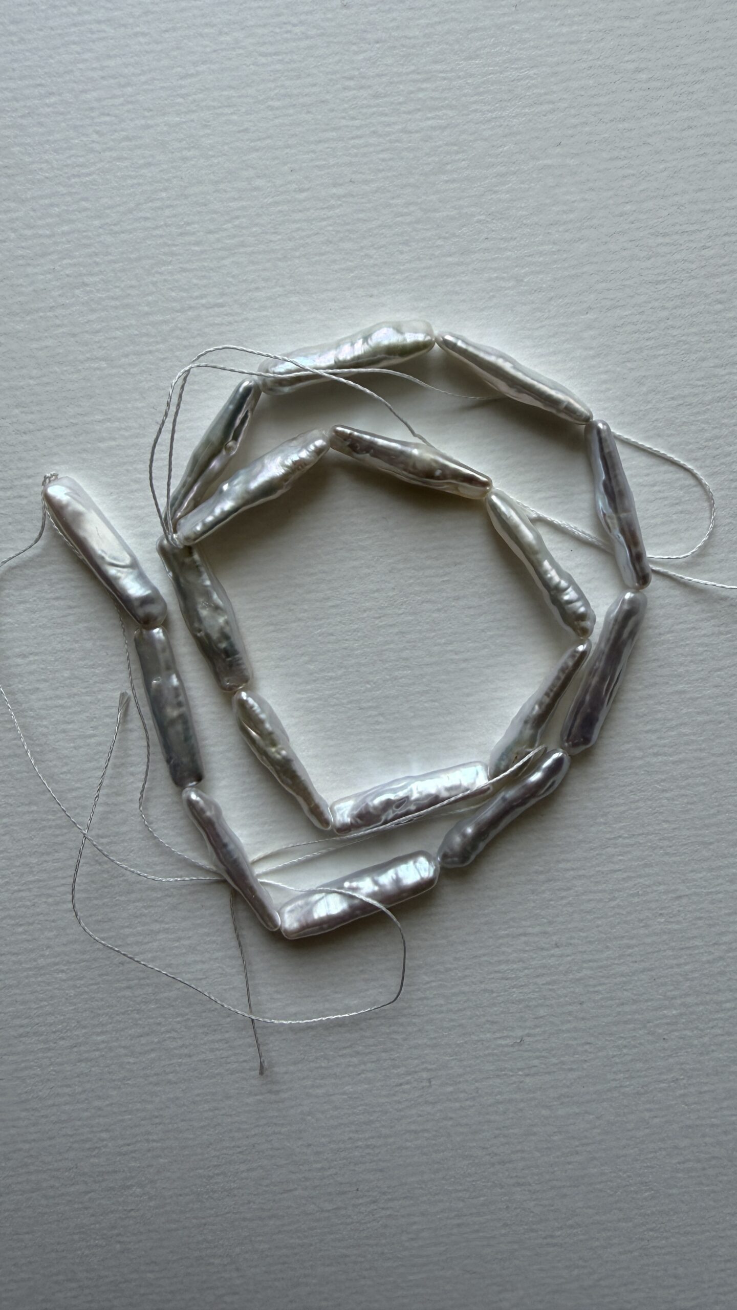 Baroque Square Silver Tube Freshwater Pearls for DIY Jewelry photo review