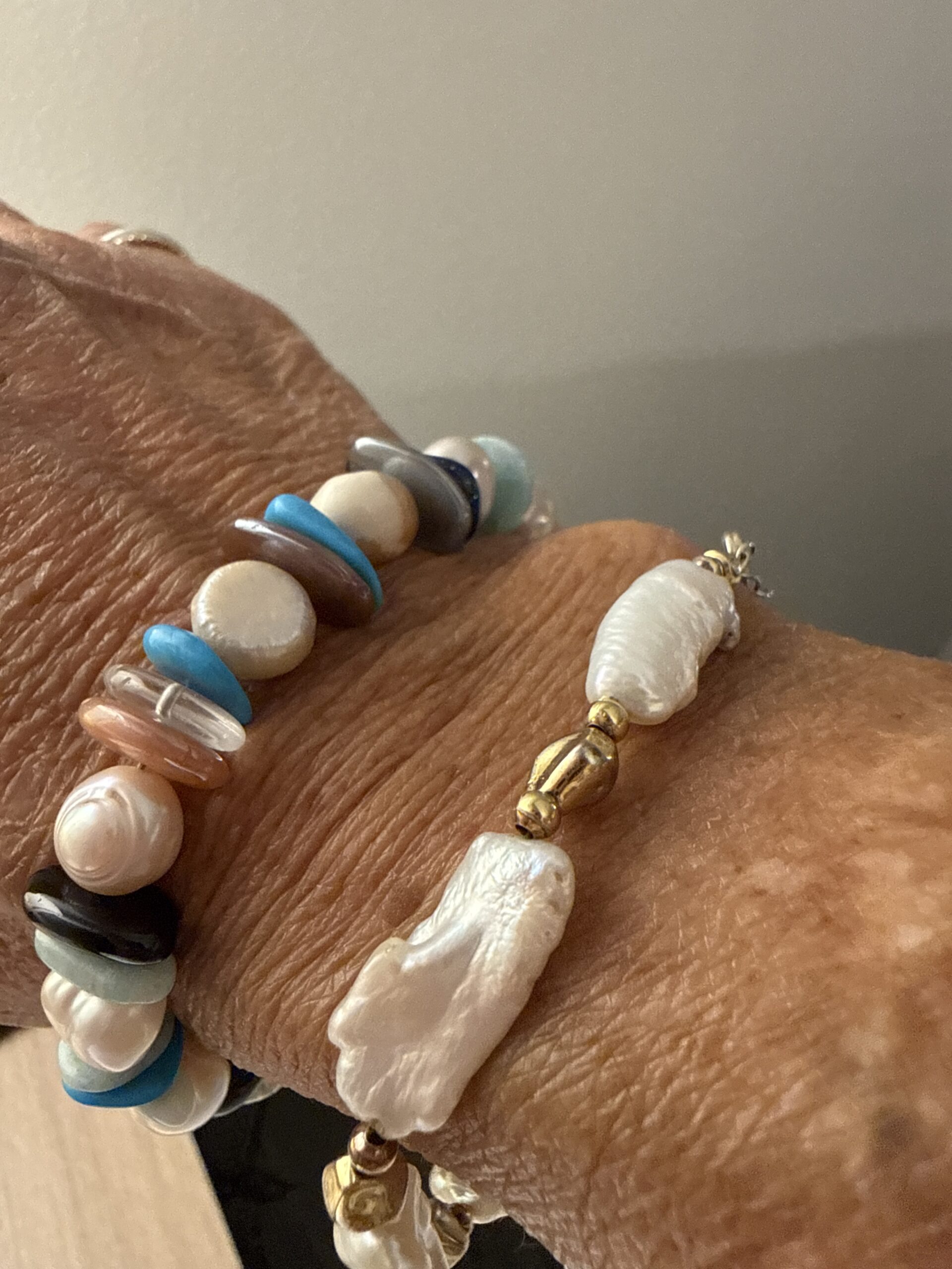 Freshwater Baroque Pearl Bracelet Gold Accents photo review