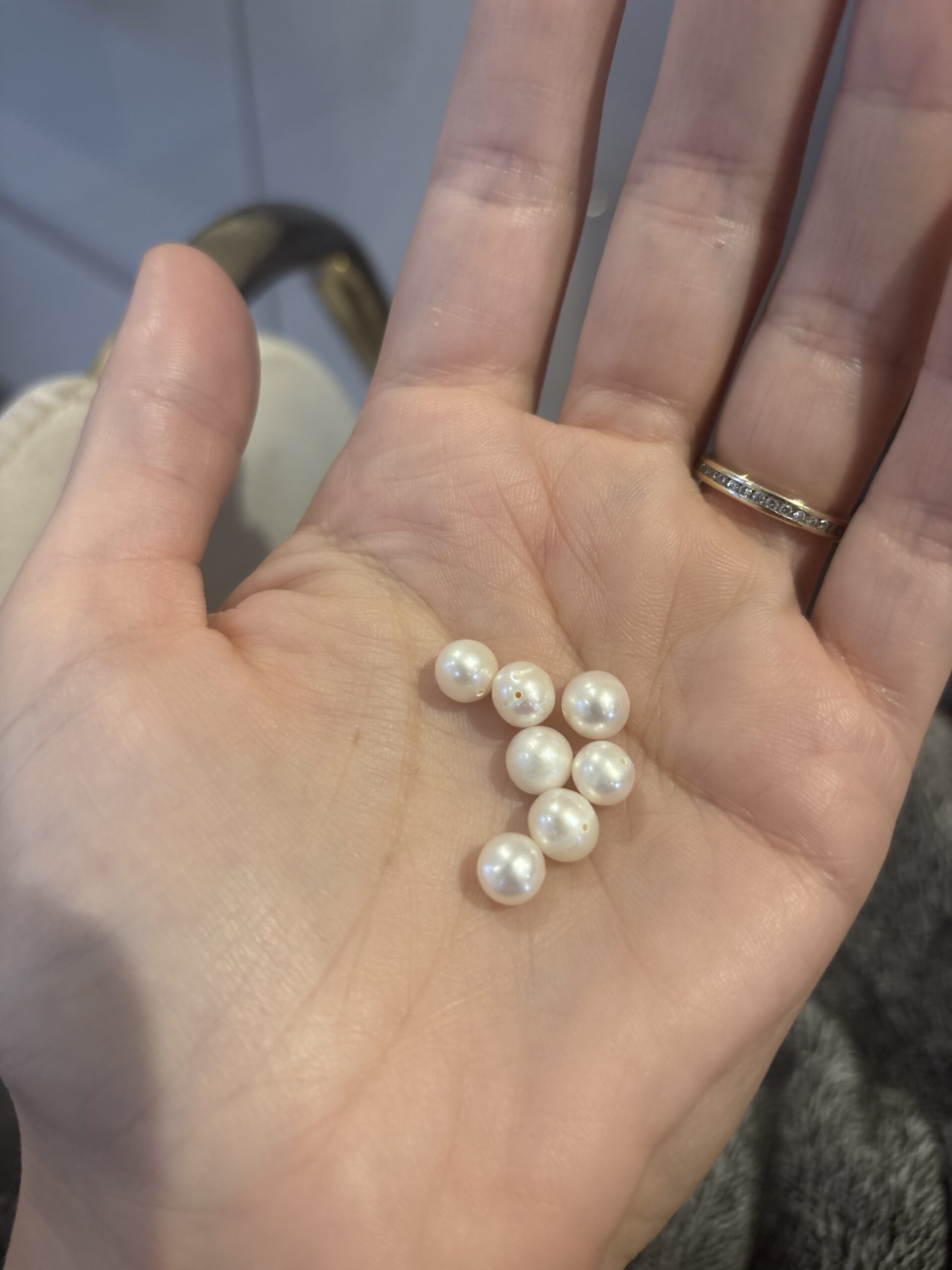 Strong Luster 7mm Rice Natural Freshwater Real Pearls photo review