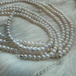 4-5mm White Aurora Spiral Oval Freshwater Pearls photo review